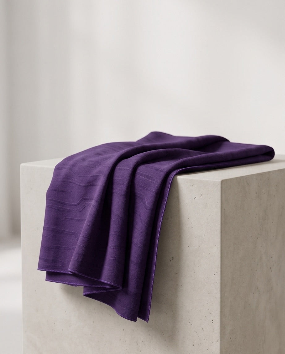 Schal uni violett Struktur