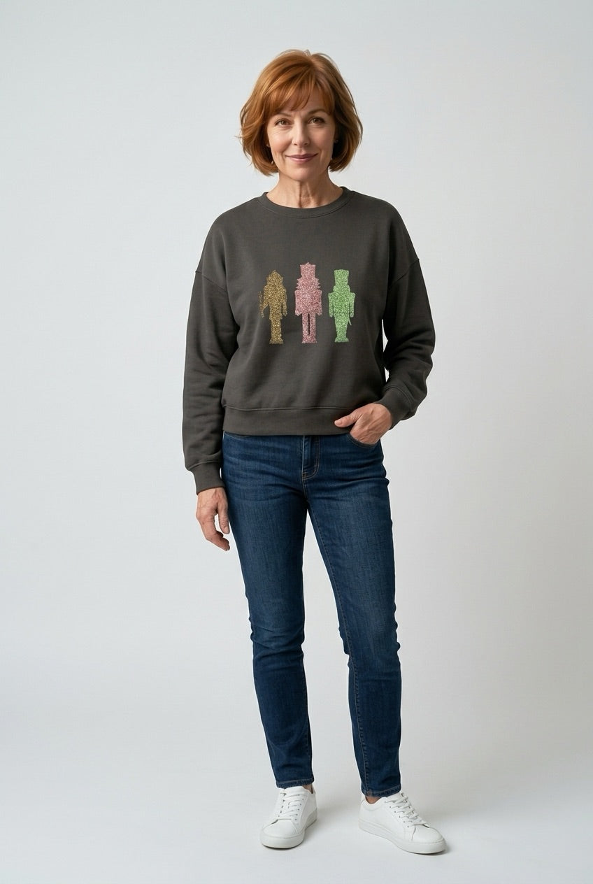 BIO Weihnachtspullover olive
