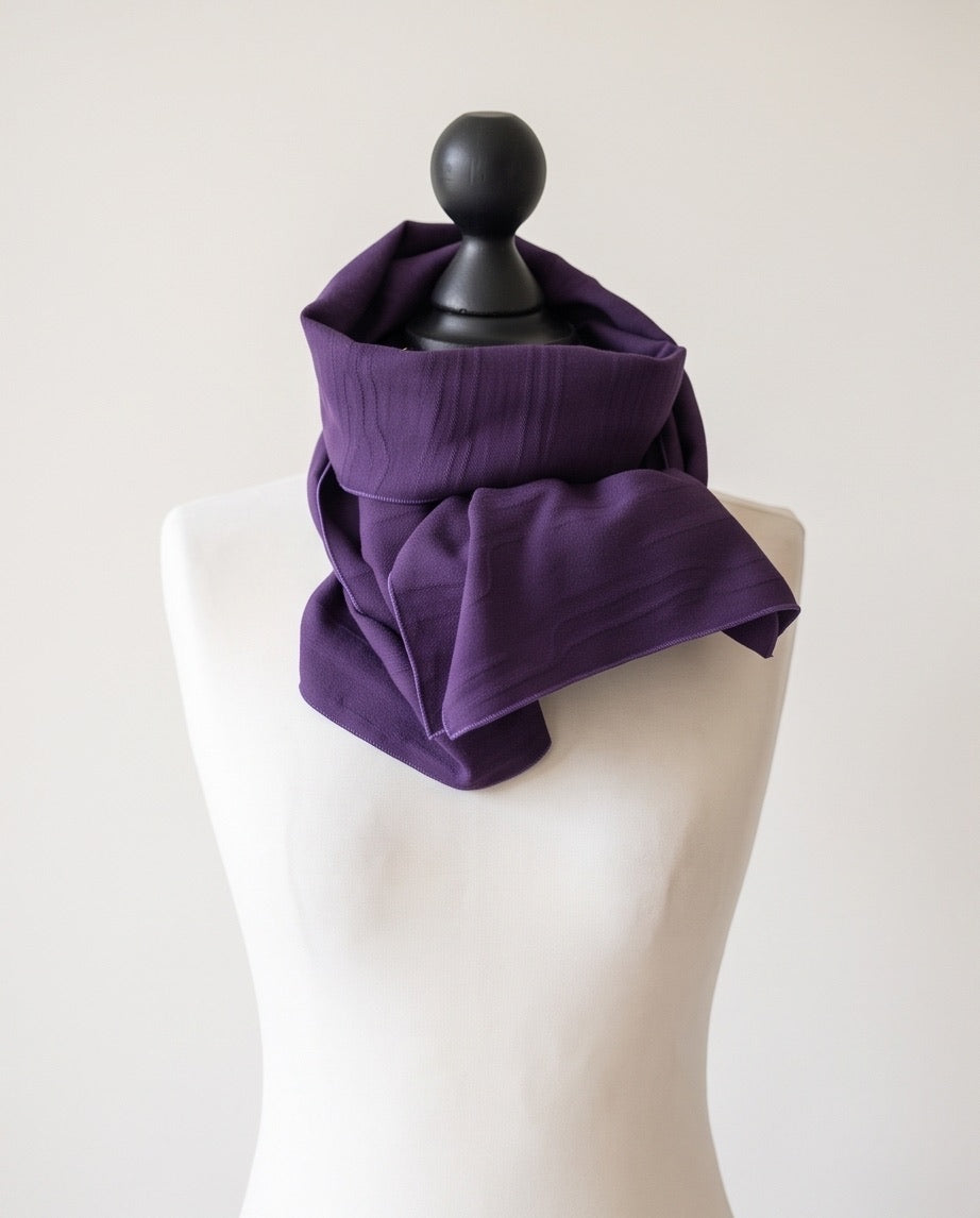Schal uni violett Struktur