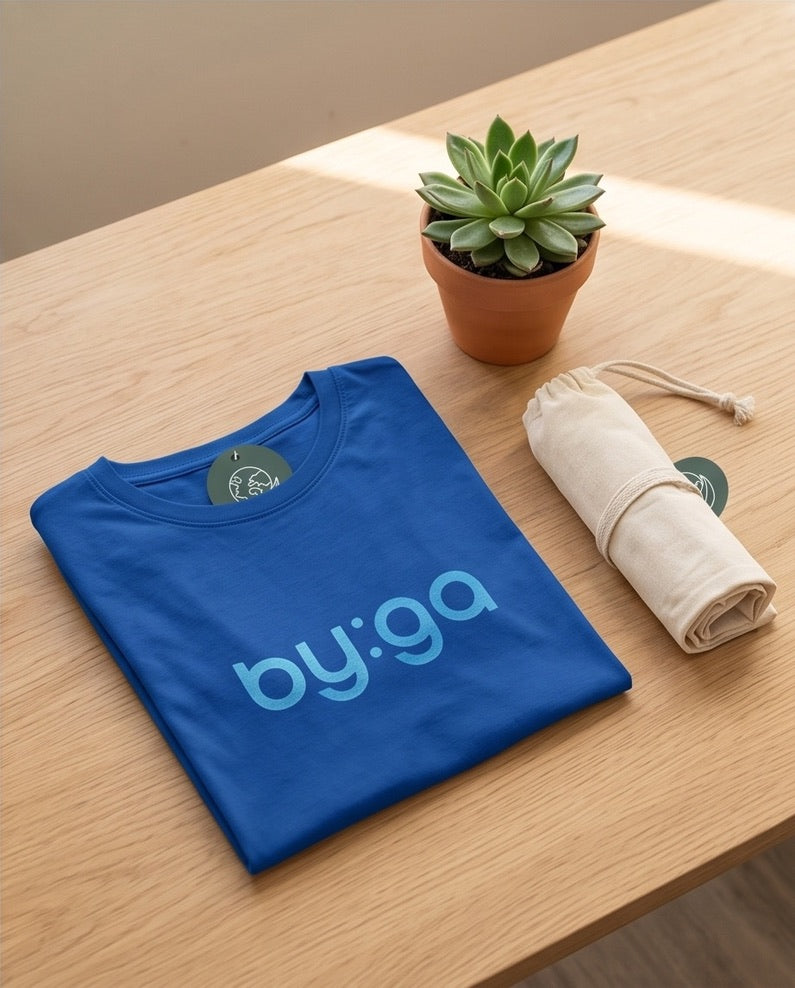 BIO by:ga T-Shirt kobaltblau