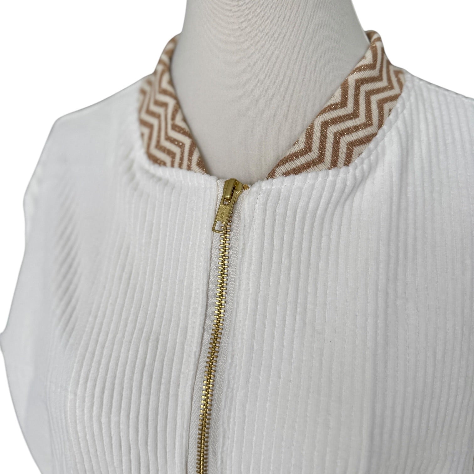 BIO Damen Blouson Cord Jersey wollweiss