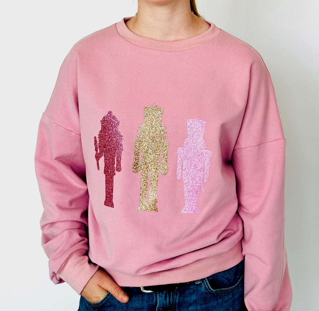 BIO Weihnachtspullover rosa
