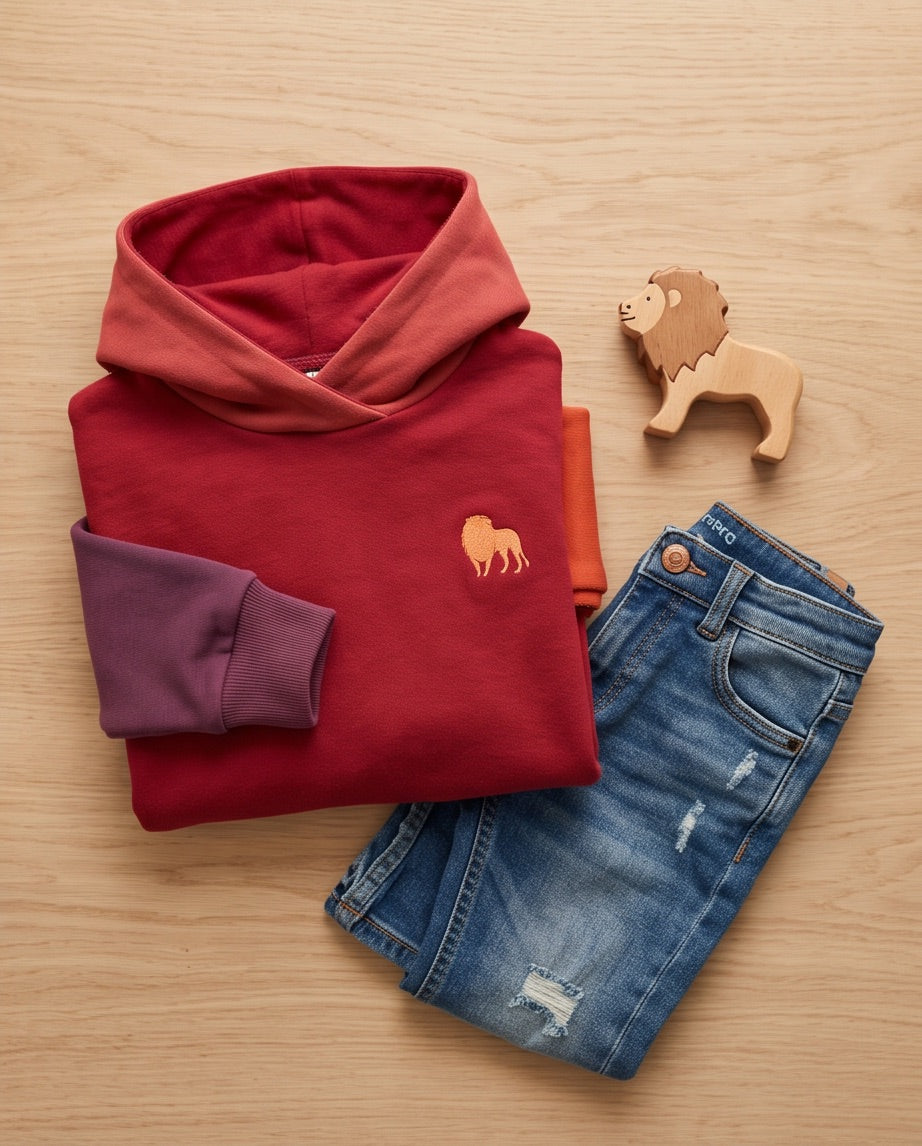 BIO Hoodie bordeaux