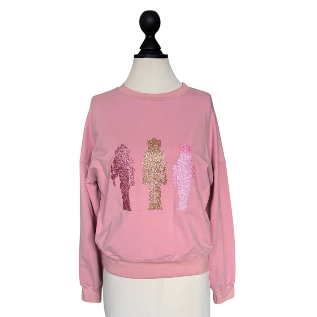 BIO Weihnachtspullover rosa