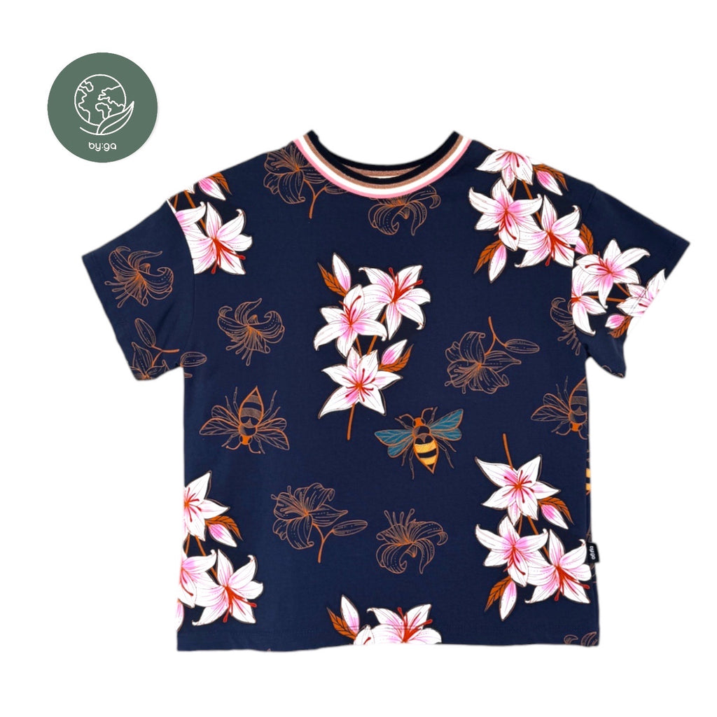 BIO Damen T-Shirt Lilien