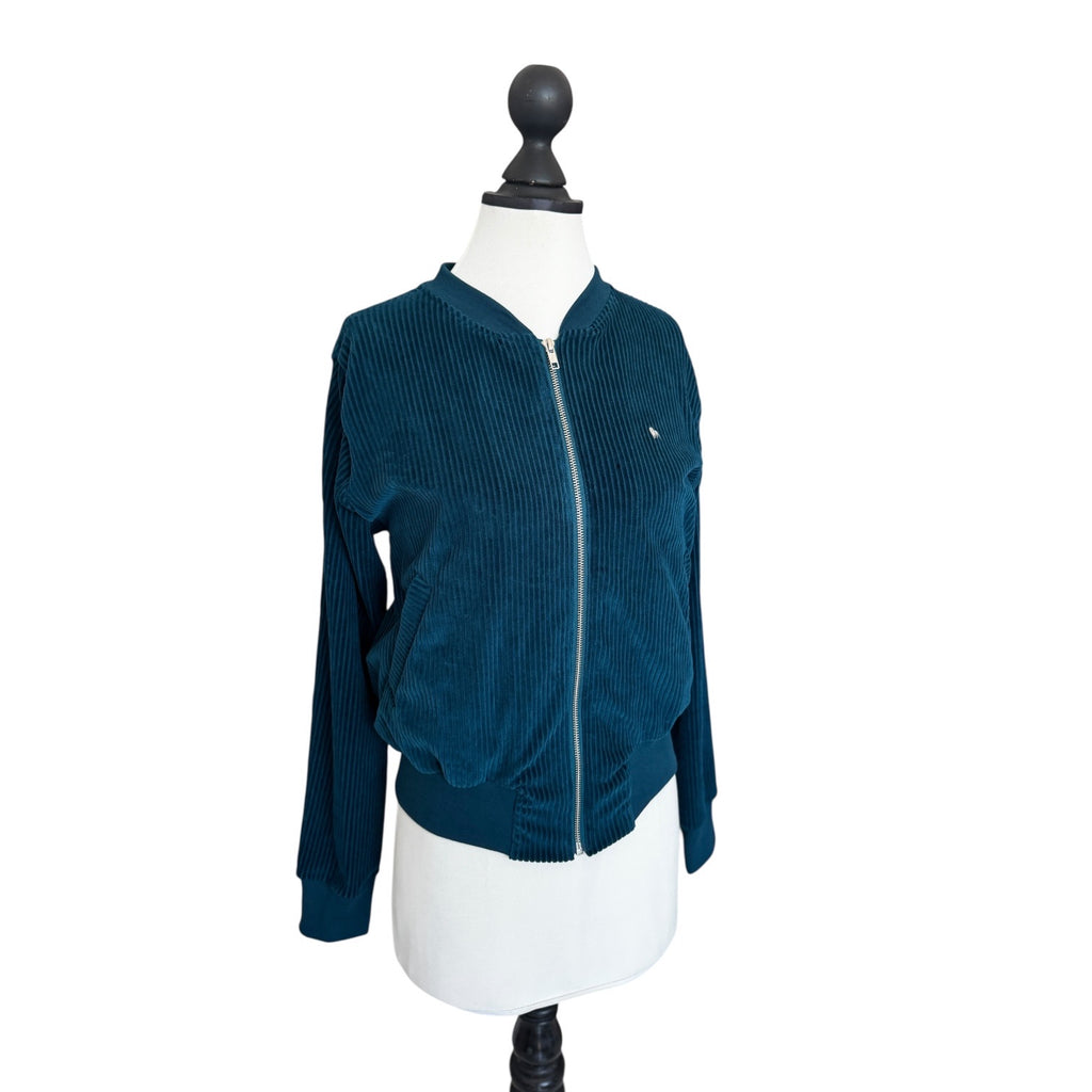 BIO Damen Blouson Cord Jersey petrol