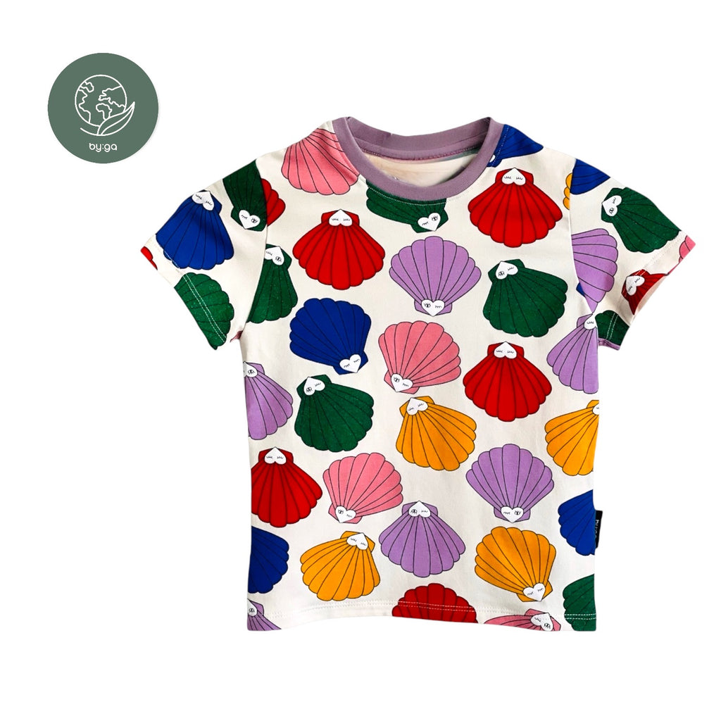 T-Shirt Muscheln bunt
