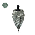 Bio Jacquard Dreieckstuch Striche salbei
