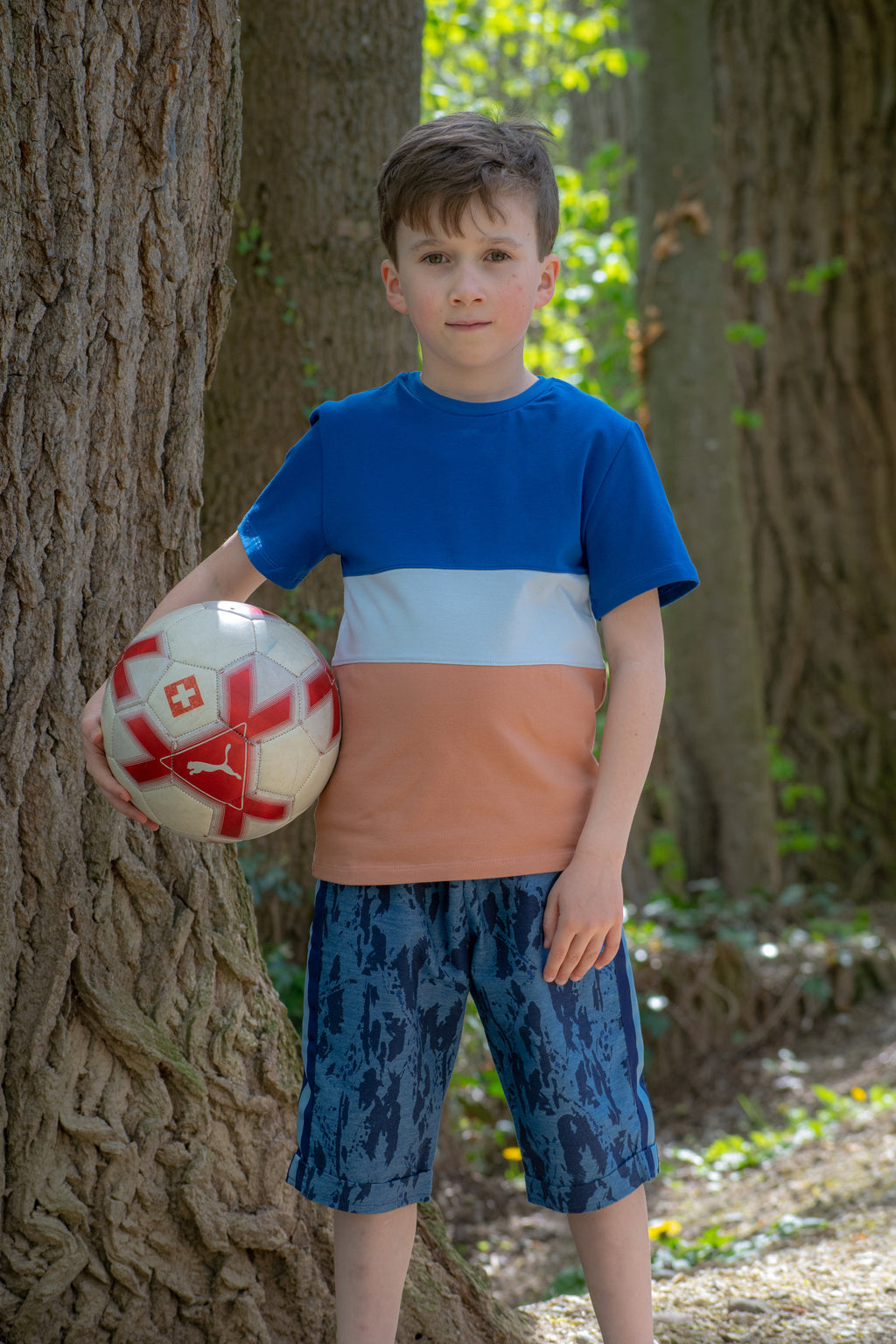 BIO T-Shirt blau/terra