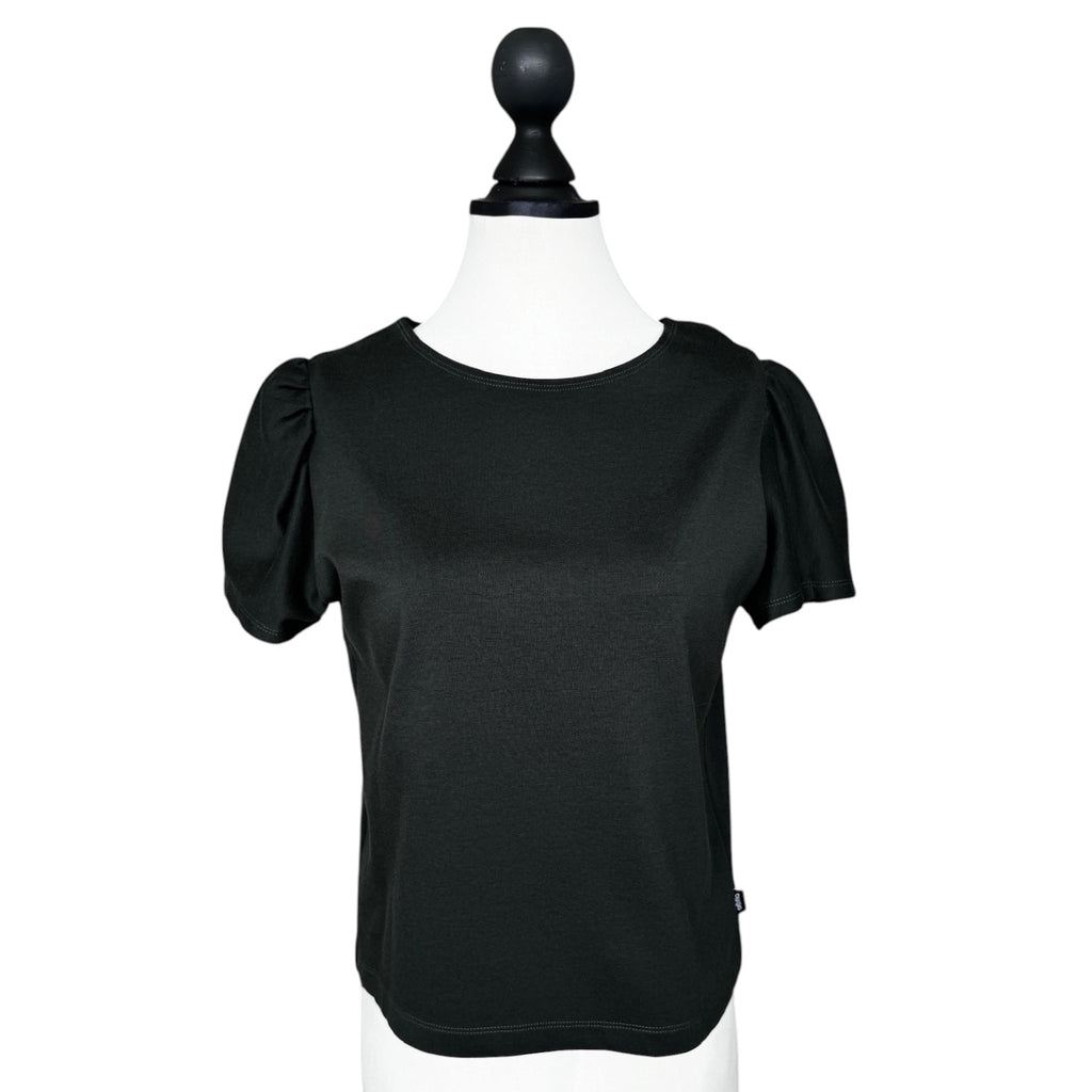 T-Shirt Puffärmel dunkelgrün