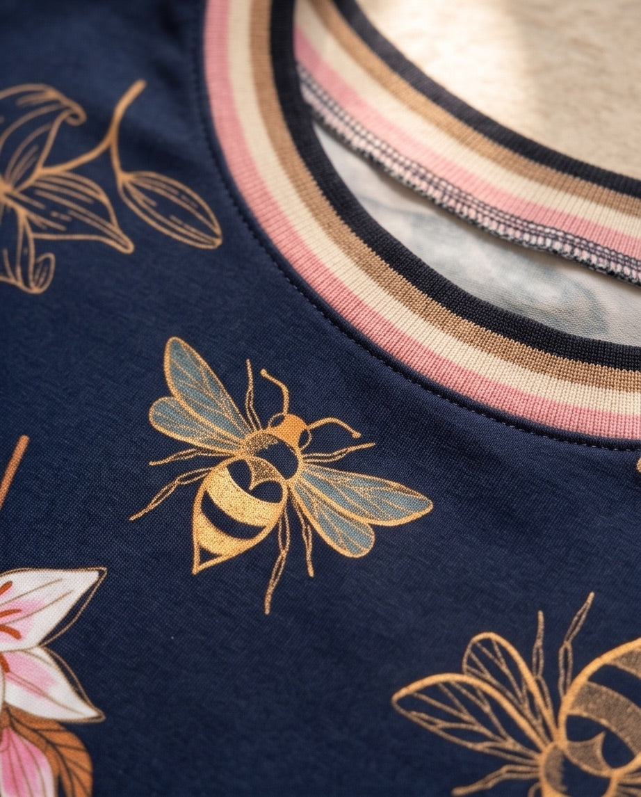 BIO Damen T-Shirt Lilien einteilig