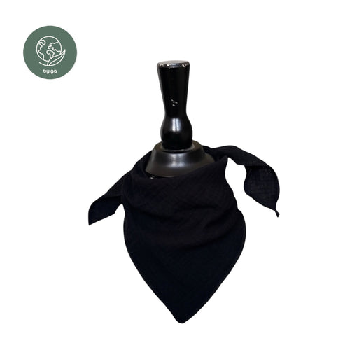 BIO Musselin Dreieckstuch Mini schwarz