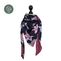 Bio Jacquard Dreieckstuch Lilien violett