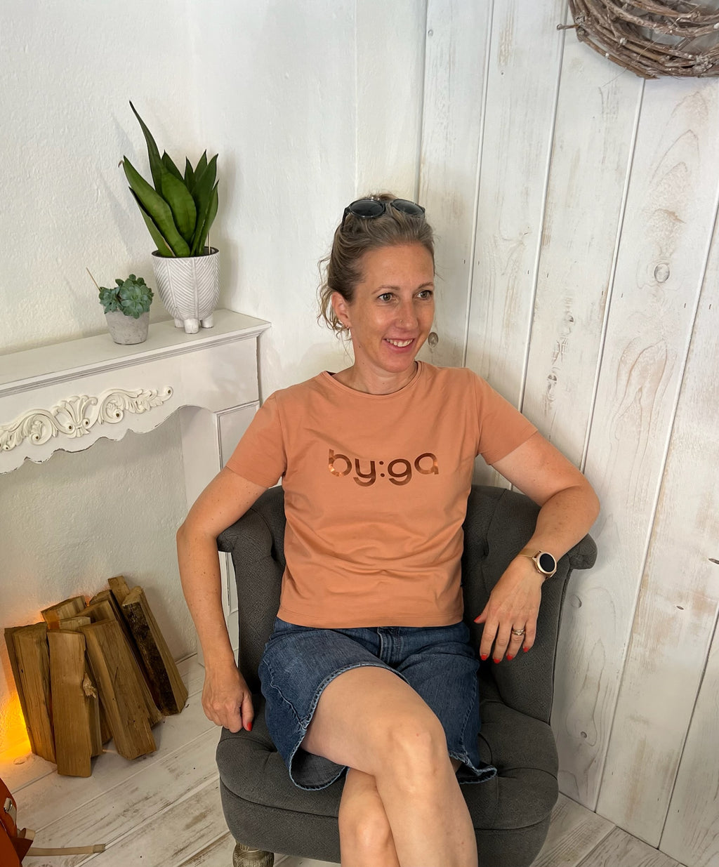 BIO by:ga T-Shirt terracotta