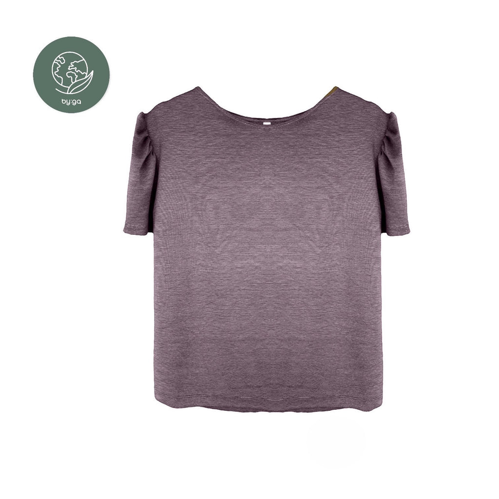 T-Shirt Puffärmel altrosa
