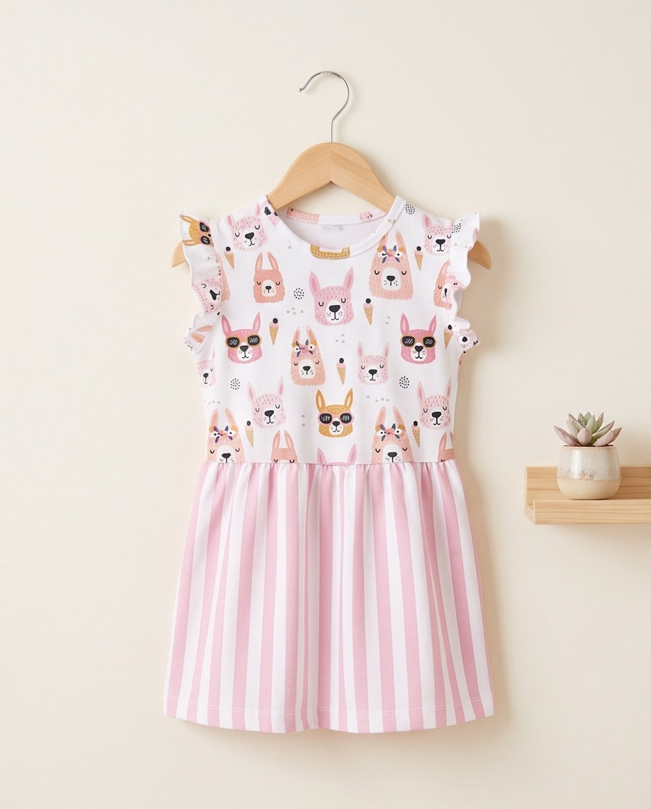 BIO Sommerkleid Alpakas