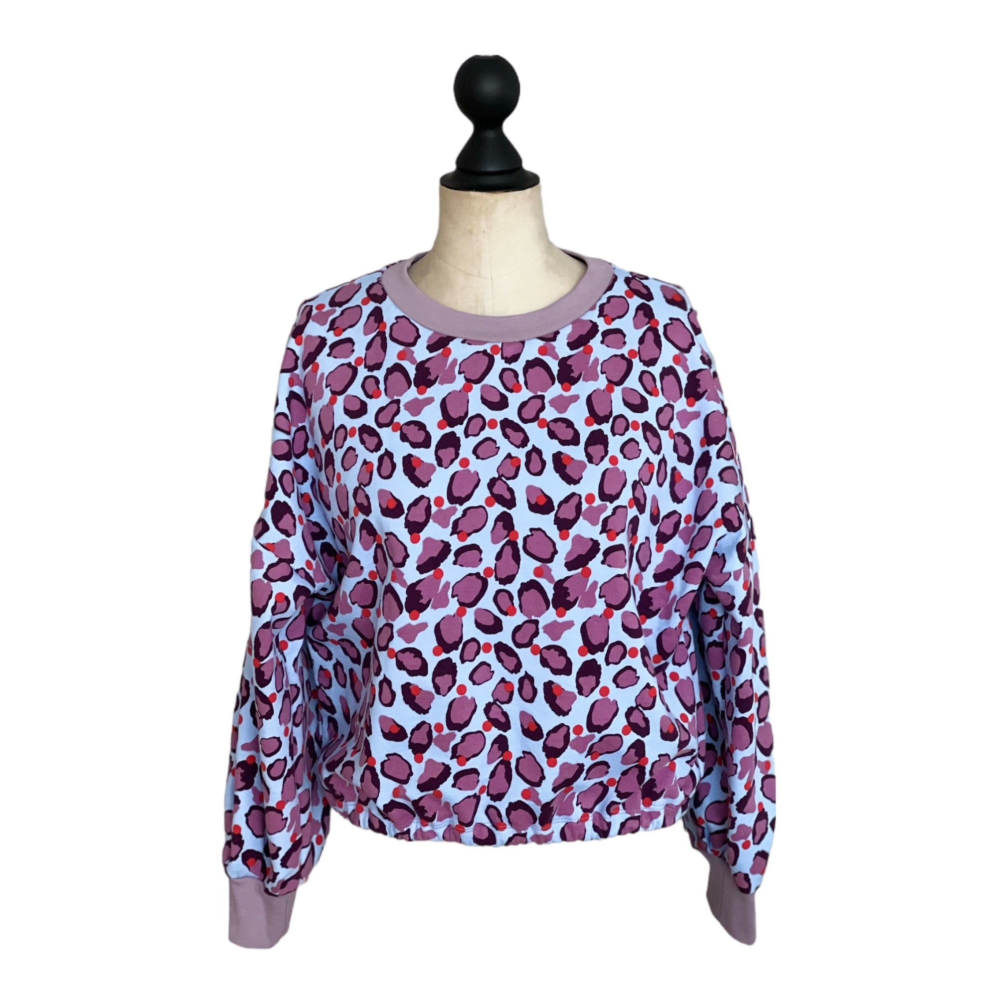 Sweatpullover hellblau violett