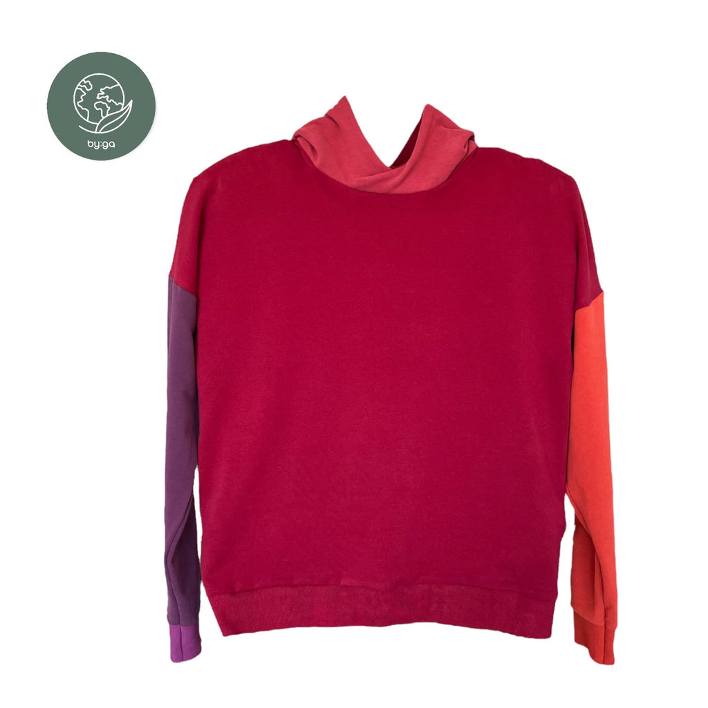 BIO Herren Hoodie bordeaux