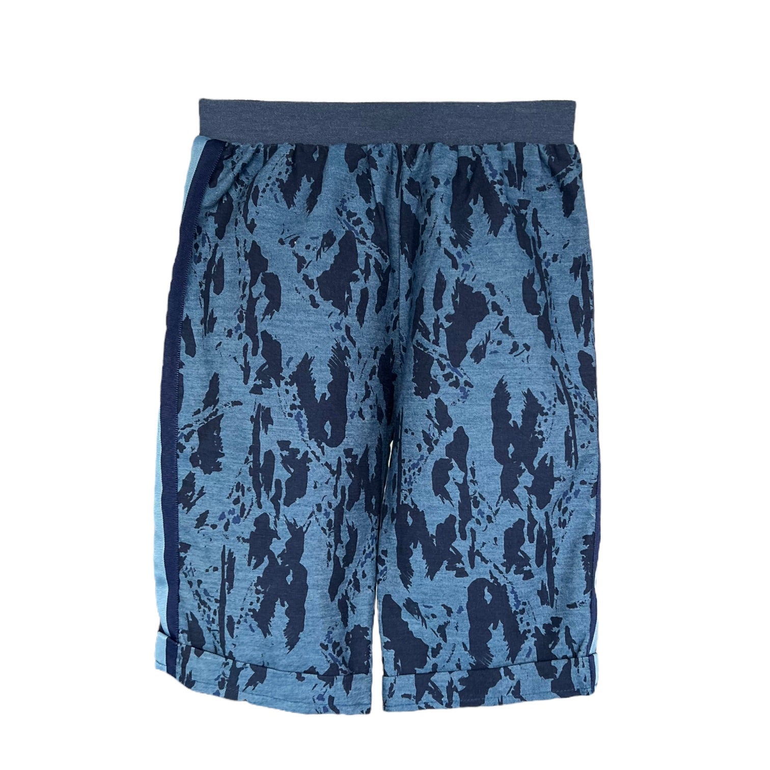 Kurze Hose blau camouflage