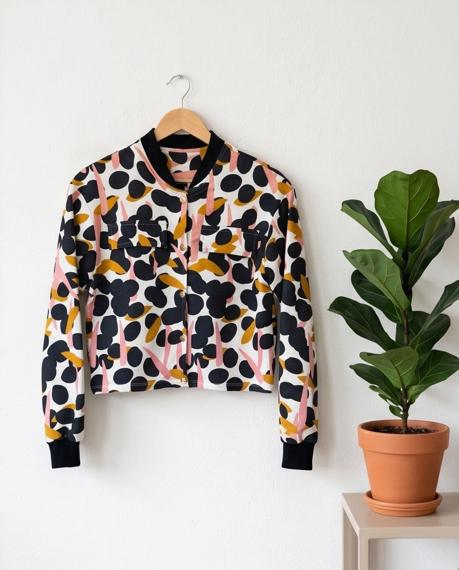 BIO Damen Blouson Punkte & Striche