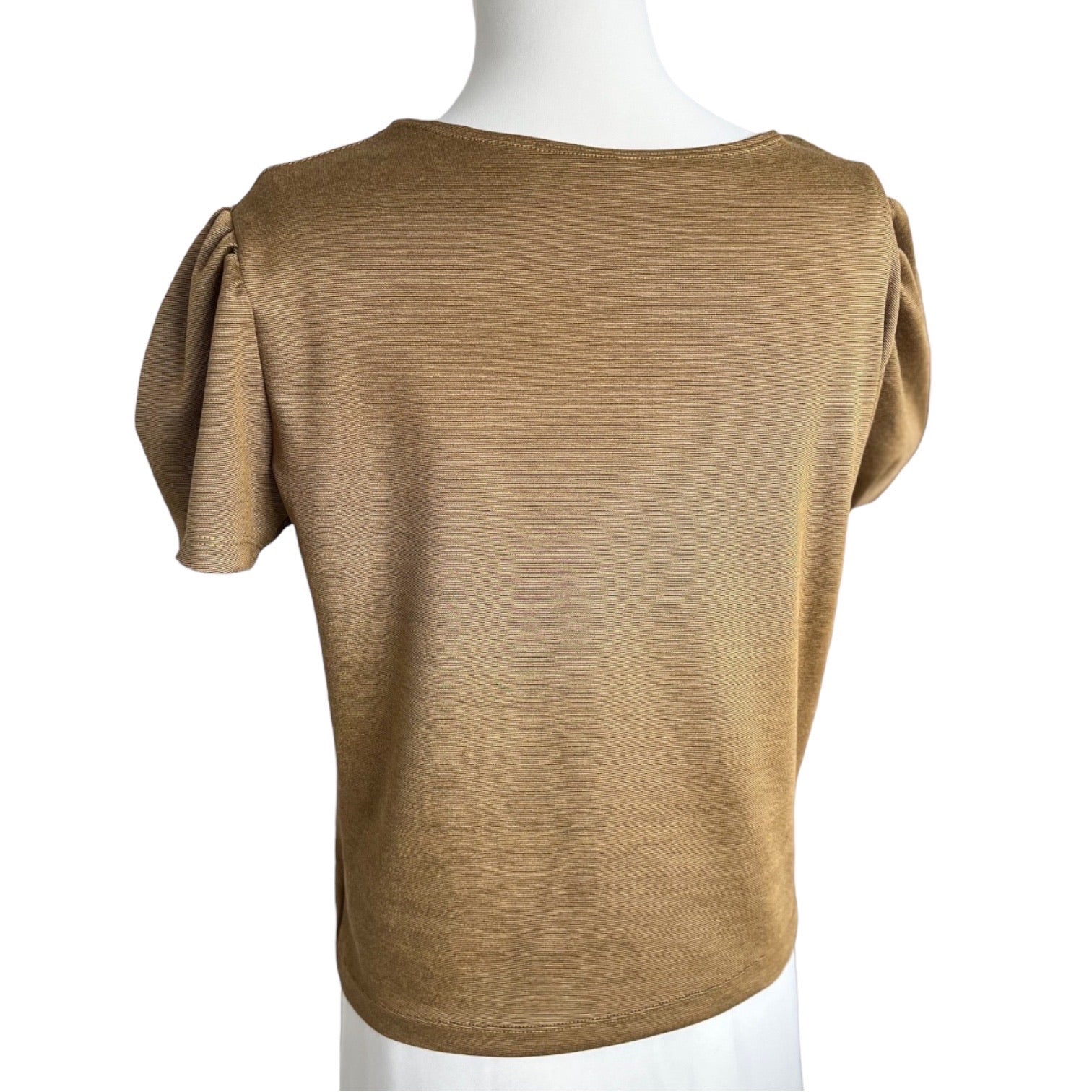 T-Shirt Puffärmel senf
