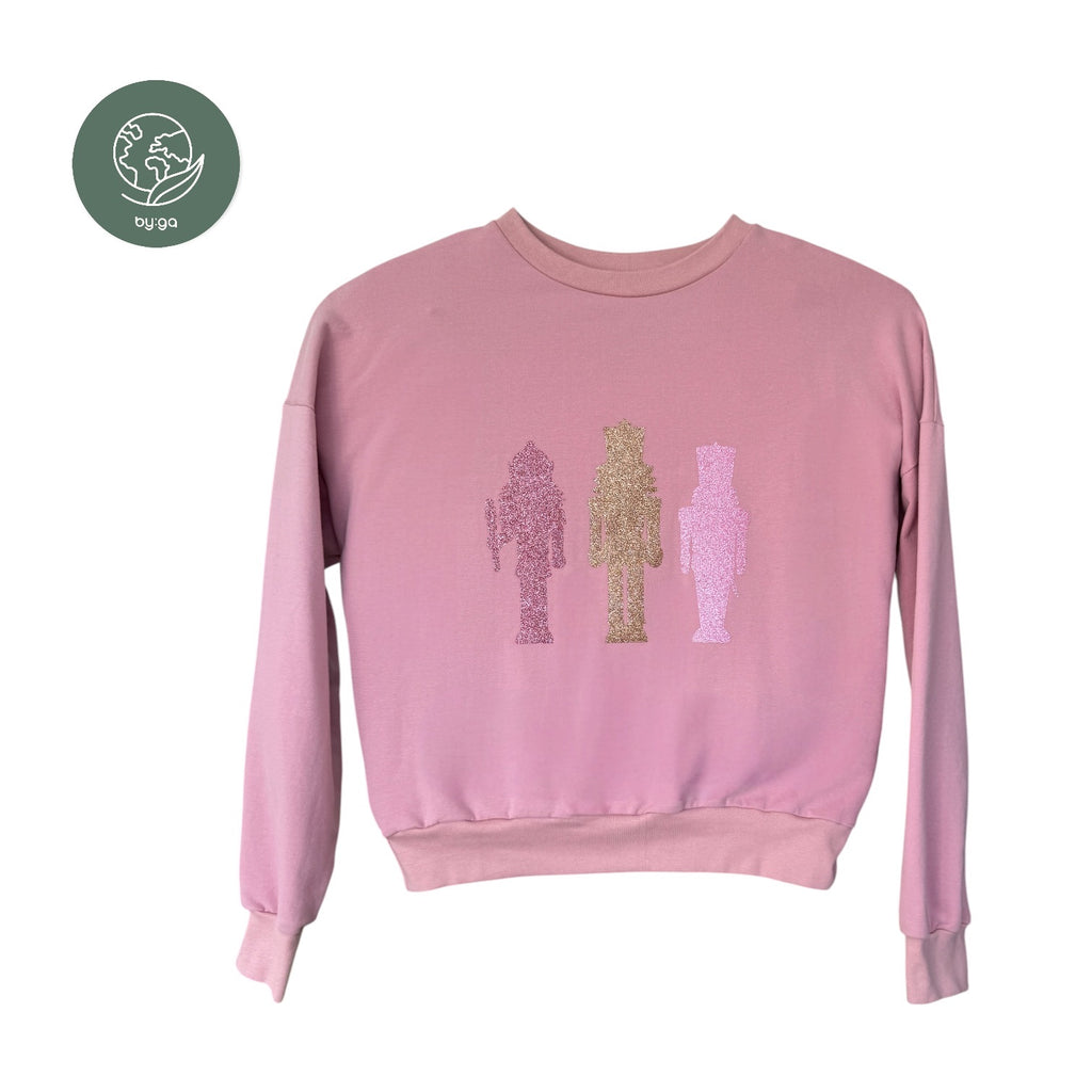 BIO Weihnachtspullover rosa