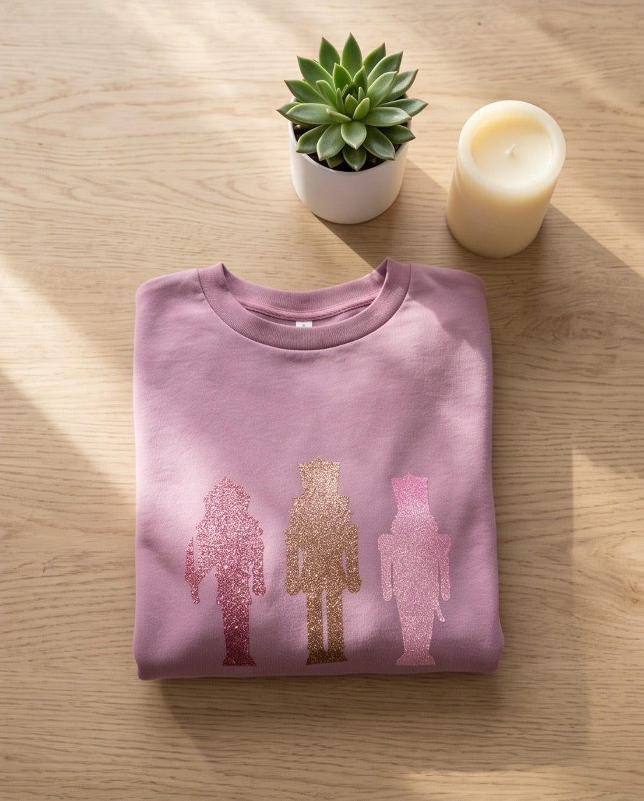 BIO Weihnachtspullover lila
