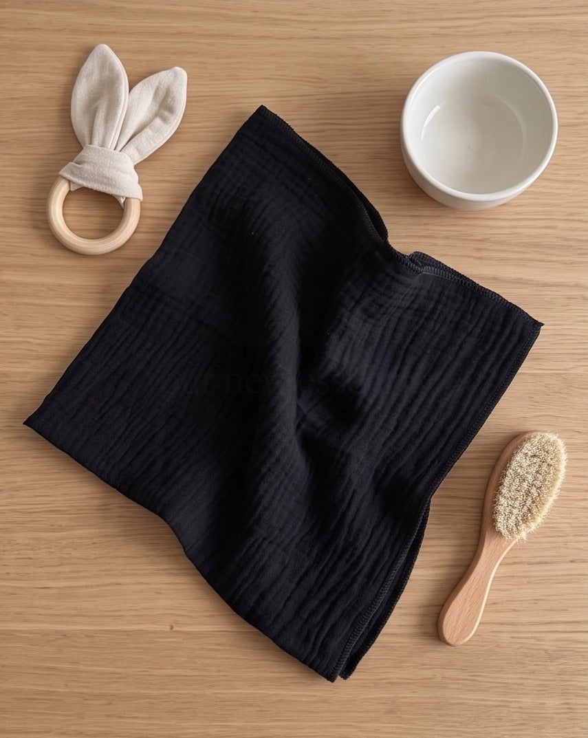 BIO Kuscheltuch Nuschi schwarz