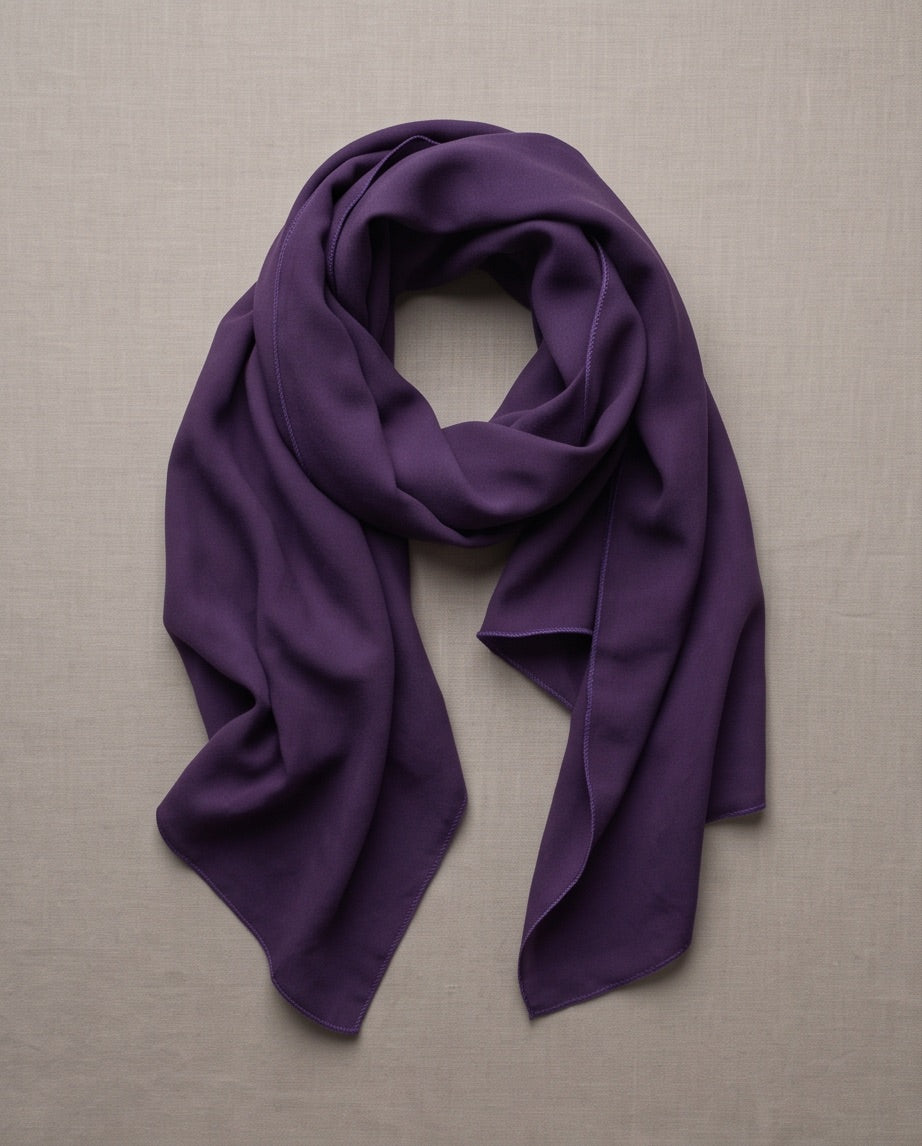 Schal uni violett