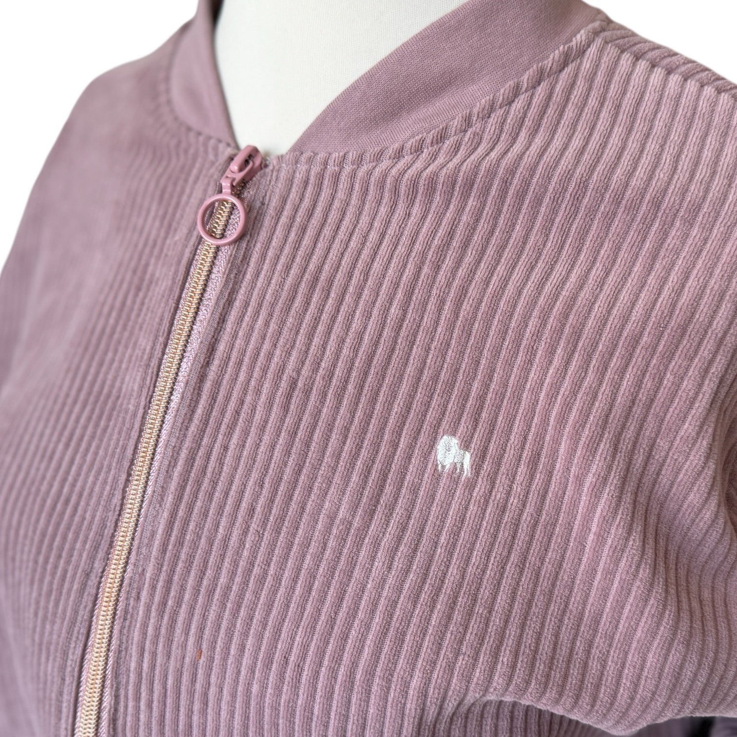 BIO Damen Blouson Cord Jersey altrosa