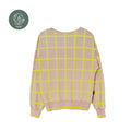 BIO Pullover Karo limette