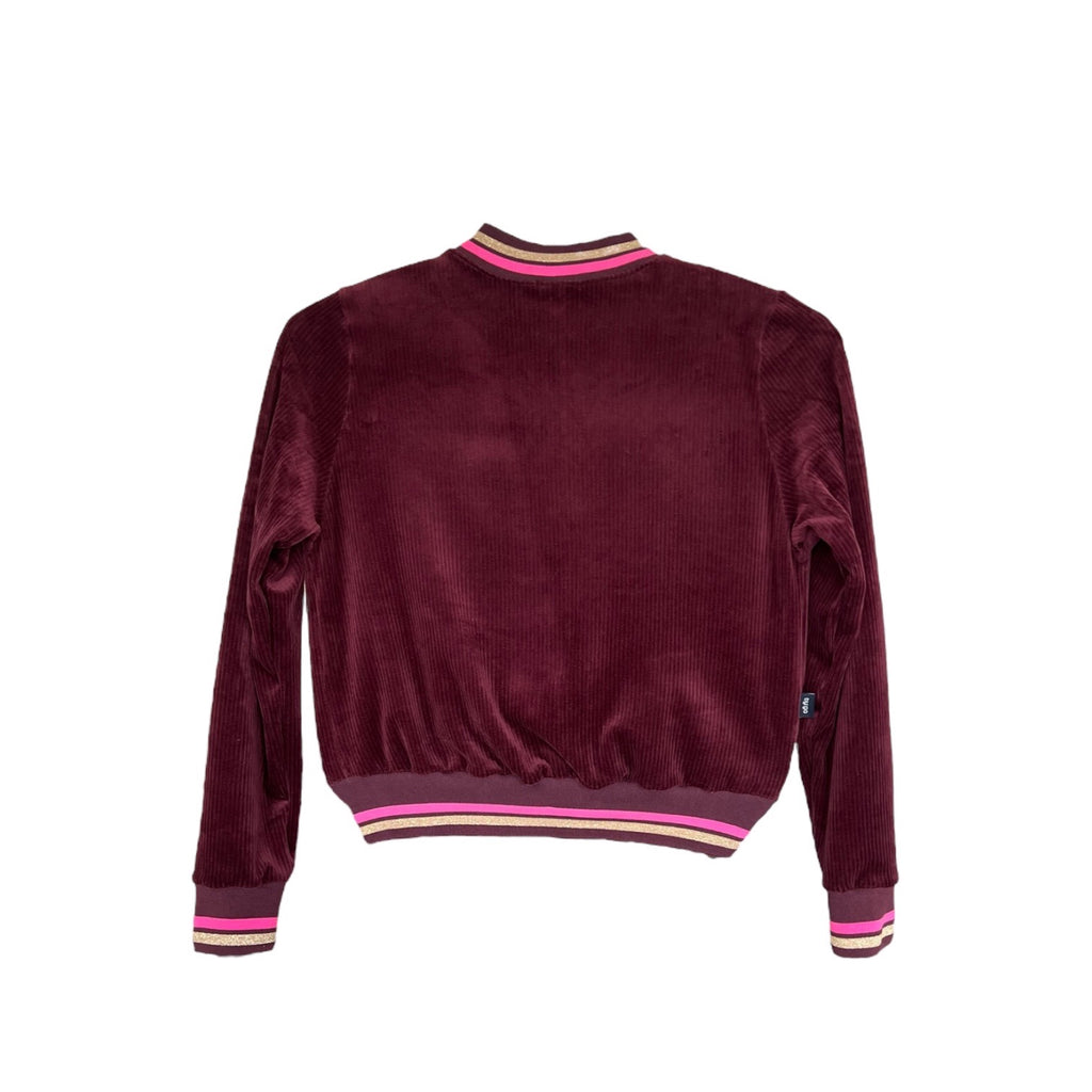 BIO Damen Blouson Cord Jersey bordeaux