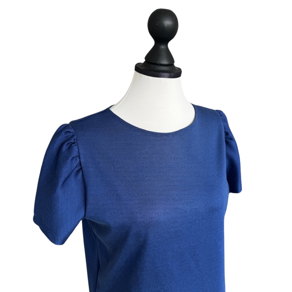 T-Shirt Puffärmel blau