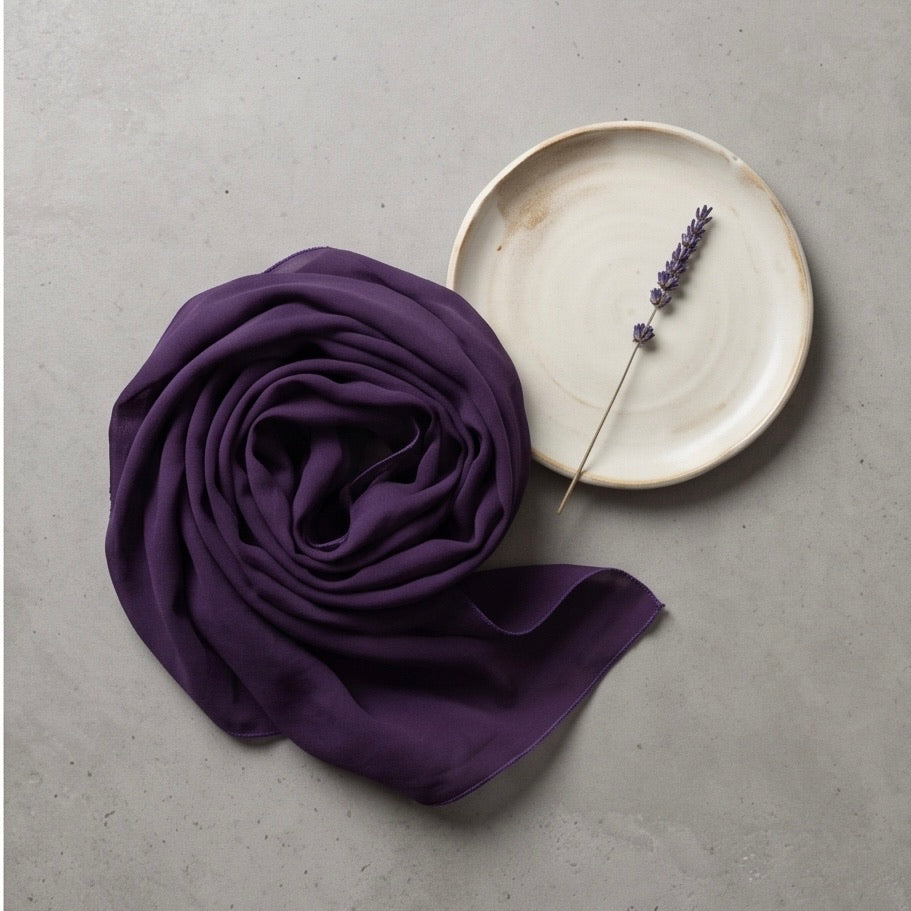 Schal uni violett