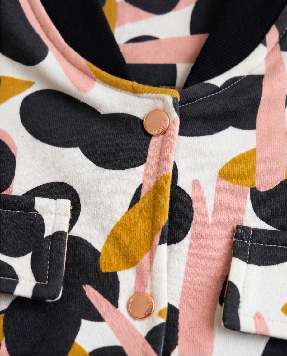 BIO Damen Blouson Punkte & Striche
