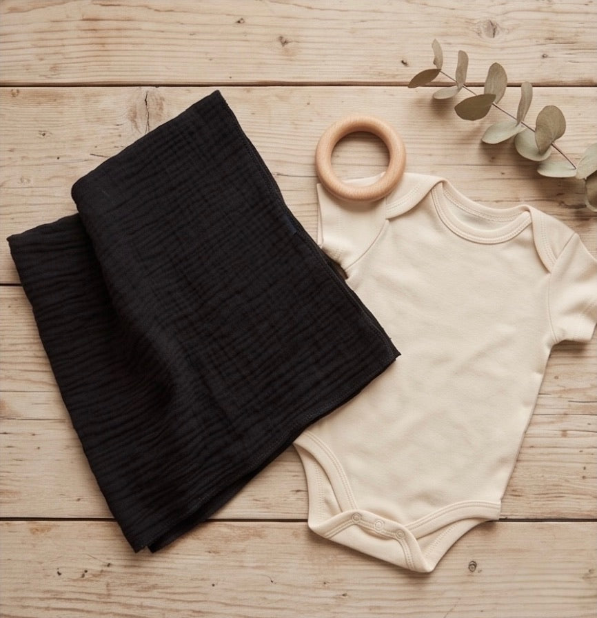 BIO Kuscheltuch Nuschi schwarz