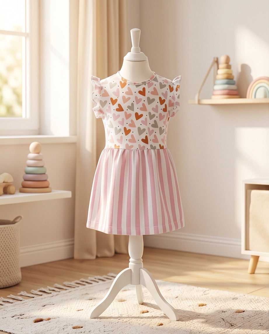 BIO Sommerkleid Herzen
