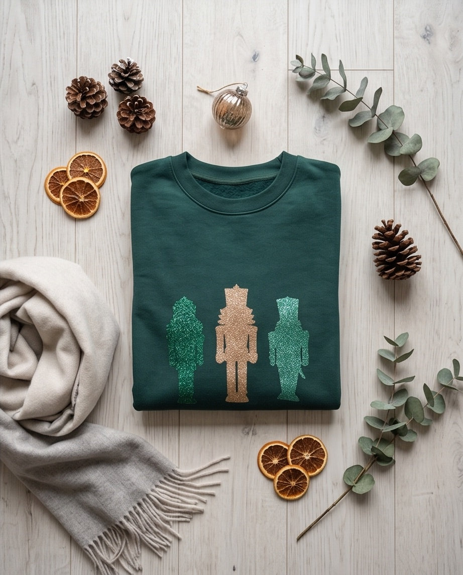 BIO Weihnachtspullover smaragd