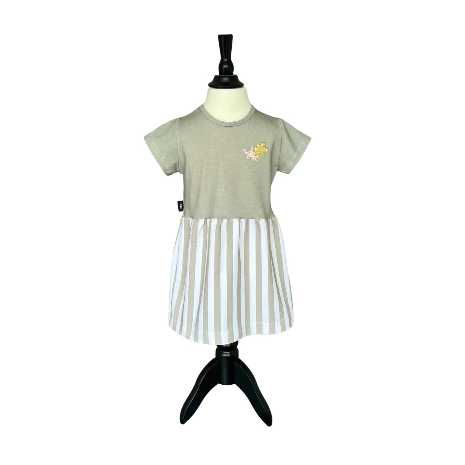 BIO Sommerkleid grün gestreift