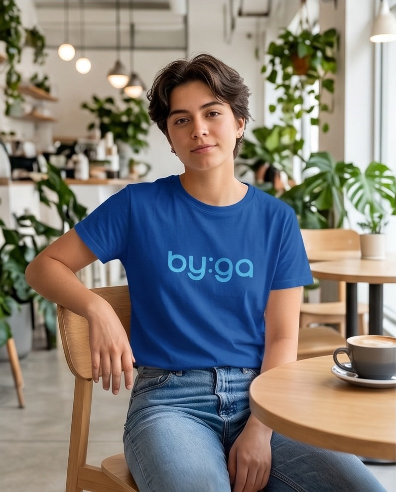BIO by:ga T-Shirt kobaltblau