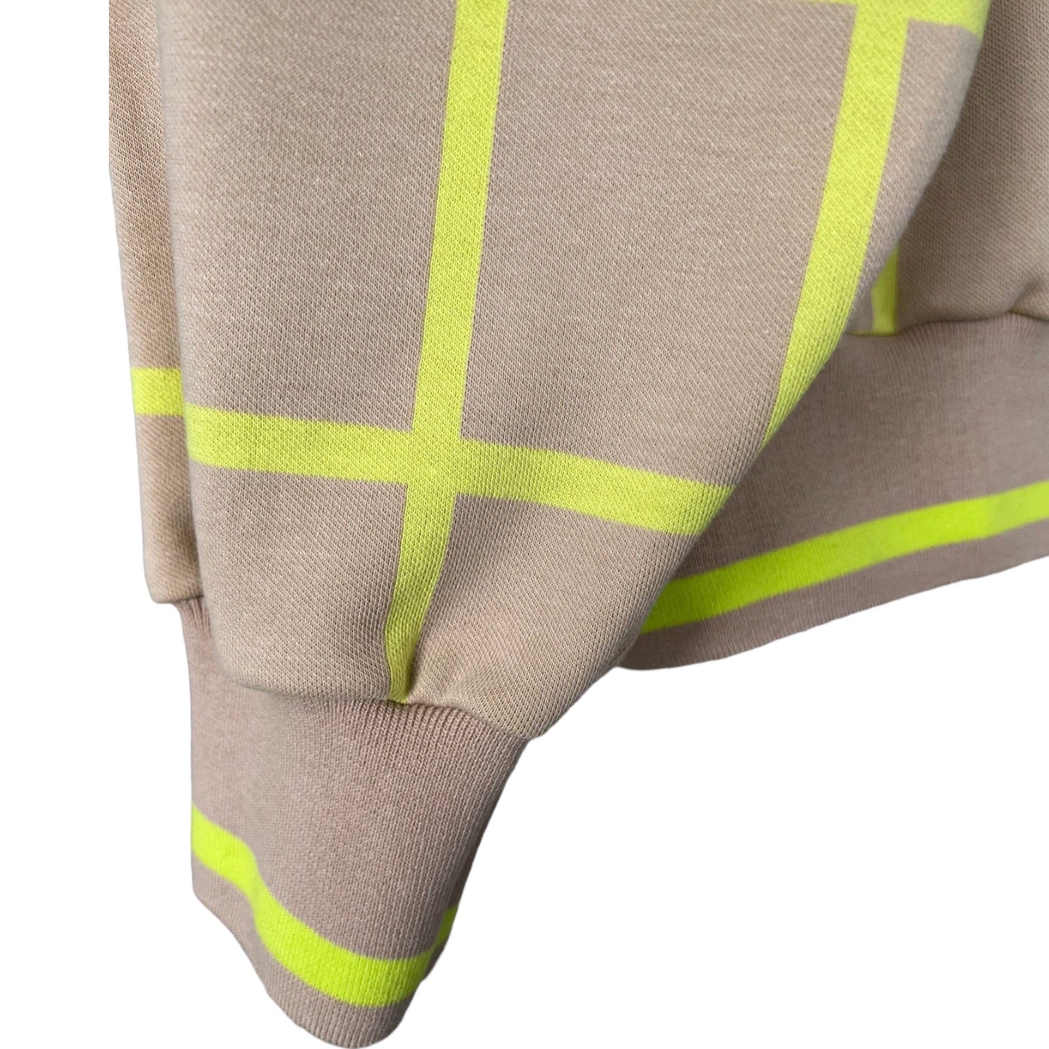 BIO Pullover Karo limette