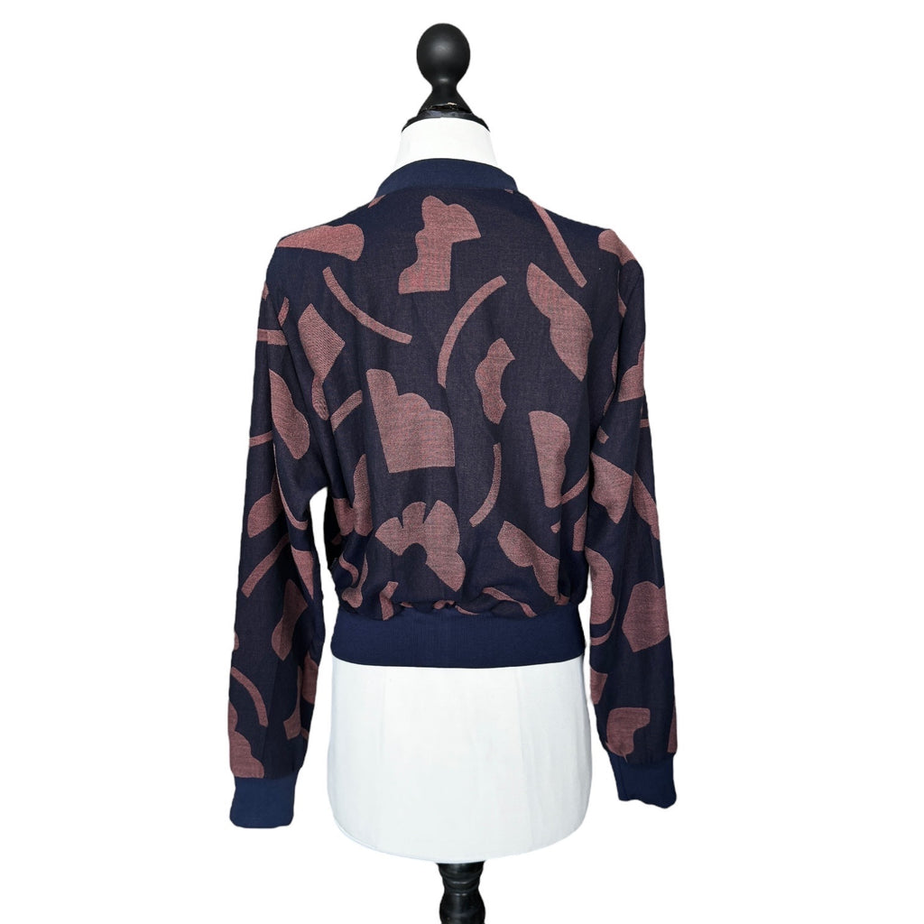 BIO Damen Blouson grafisch navy/rosa