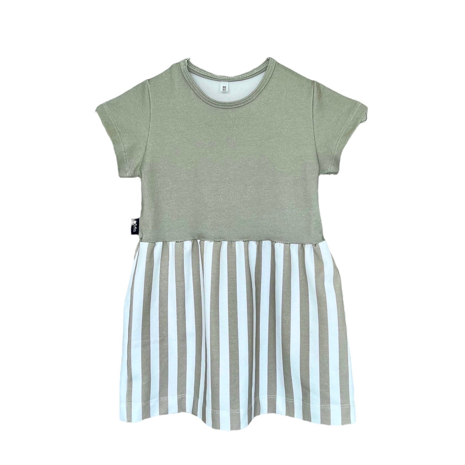 BIO Sommerkleid grün gestreift