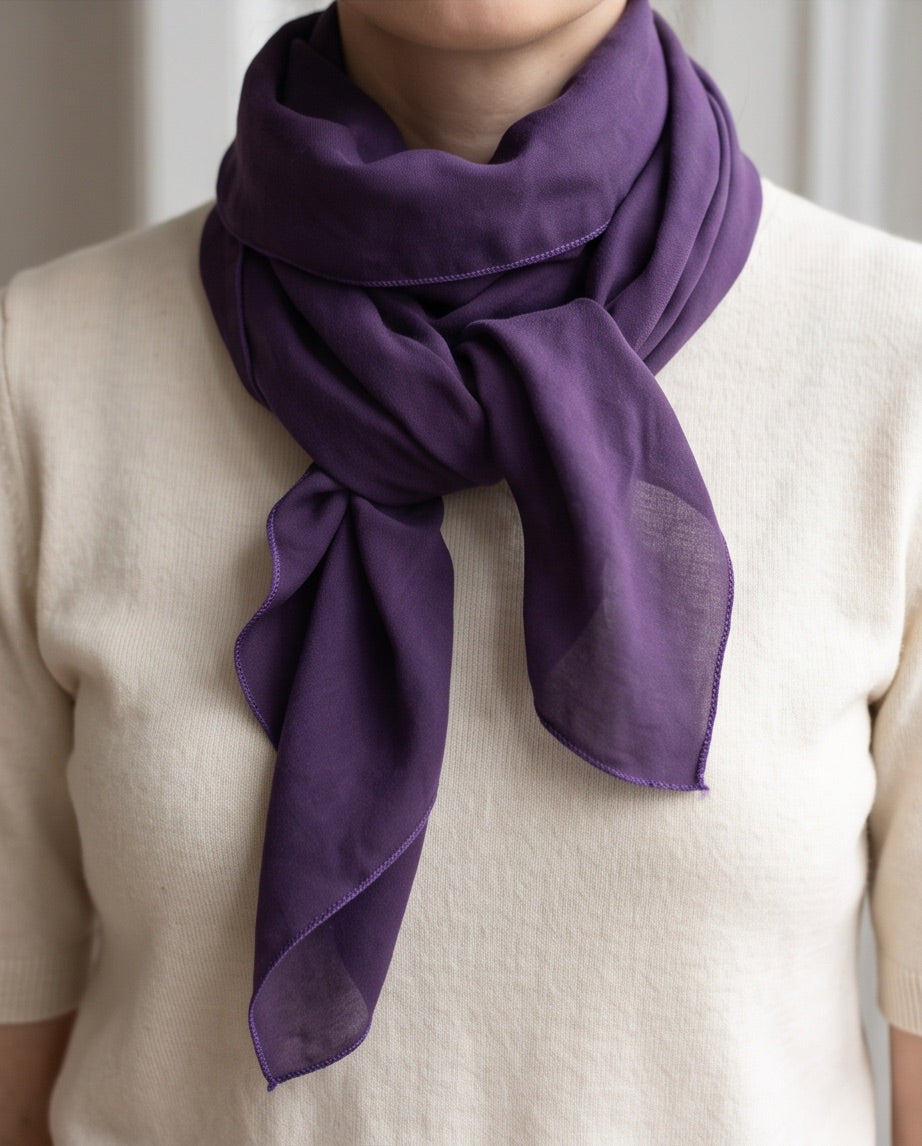 Schal uni violett