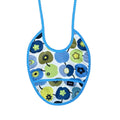 Baby Lätzli mini Äpfel blau