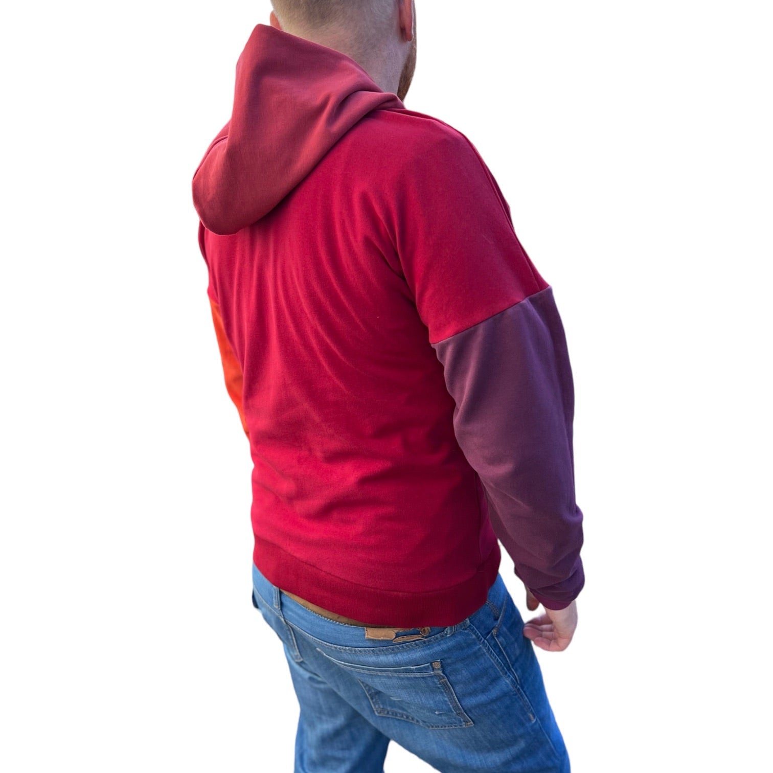 BIO Herren Hoodie bordeaux