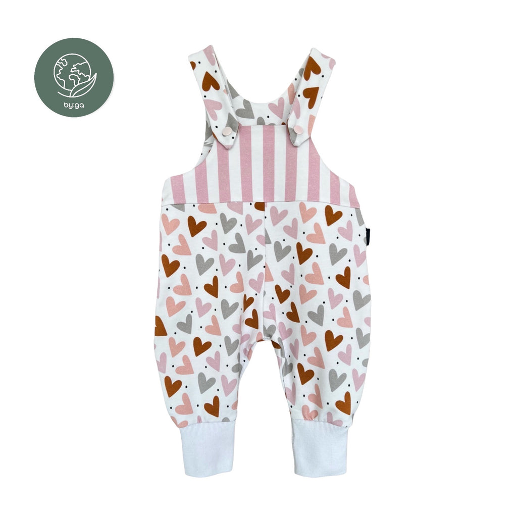BIO Baby Latzhose Herzen