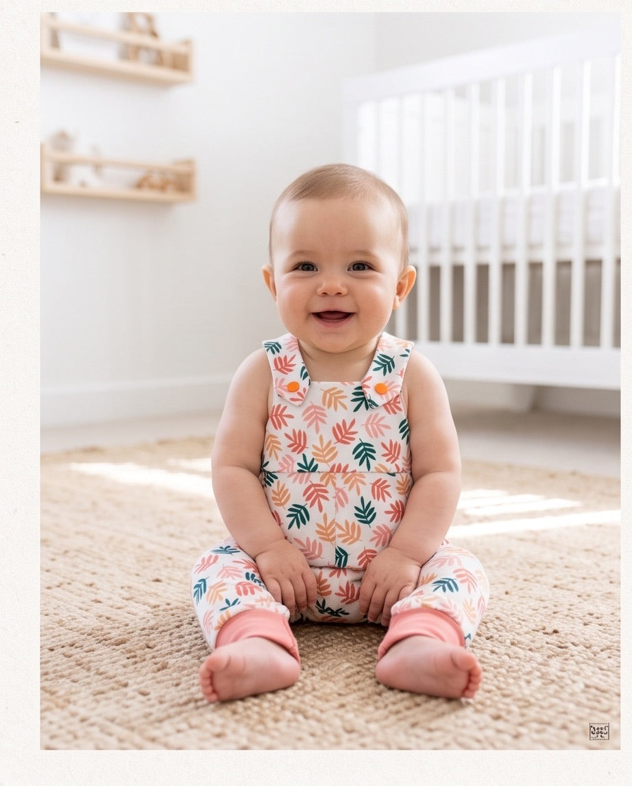 BIO Baby Latzhose Blätter