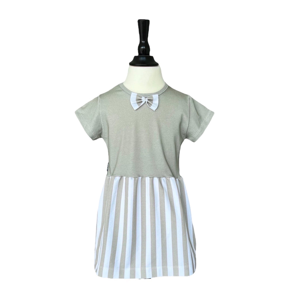 BIO Sommerkleid grün gestreift