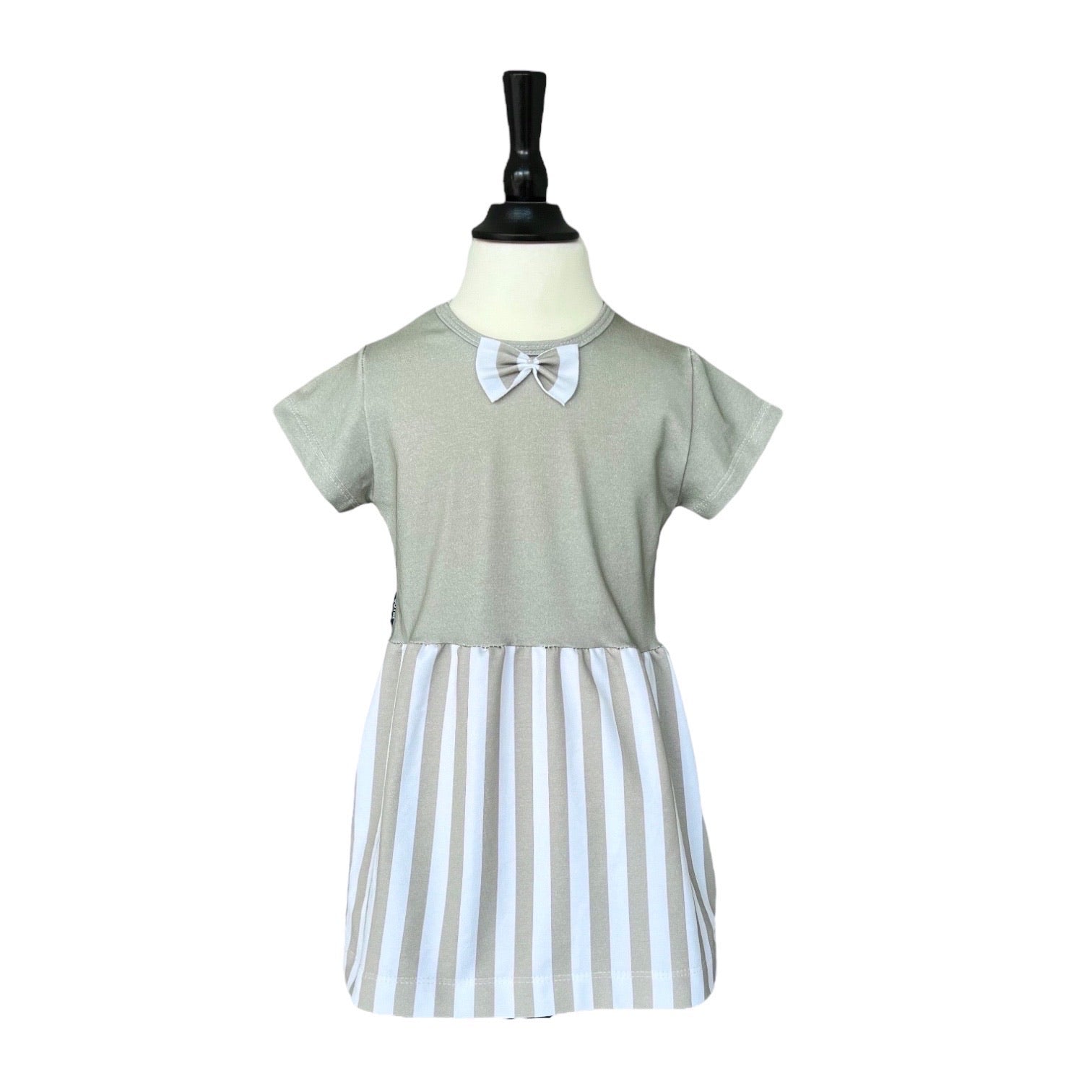 BIO Sommerkleid grün gestreift